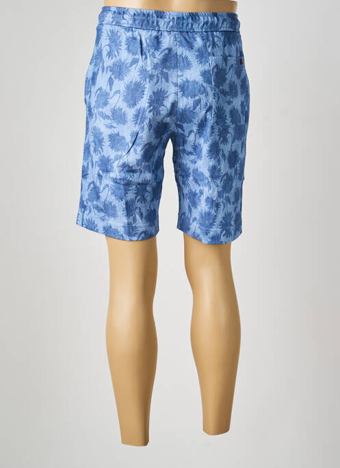 Bermuda taille élastique taille normale bleu DESOTO homme
