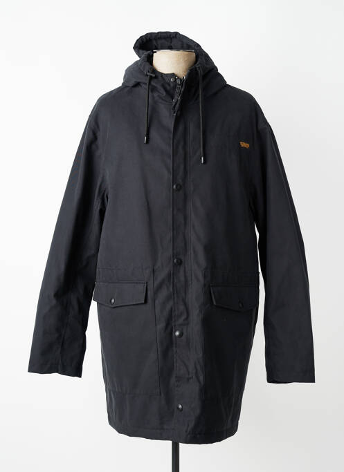 Parka manches longues a capuche noir DAYTONA homme