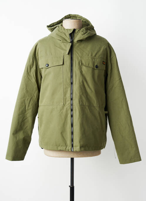 Parka manches longues a capuche vert DAYTONA homme