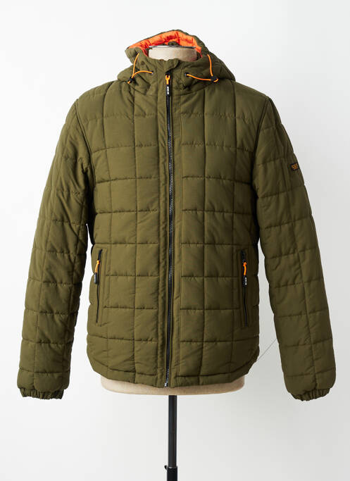 Parka manches longues a capuche vert DAYTONA homme