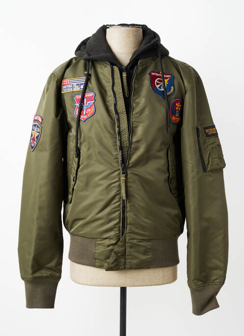 Blouson capuche vert DAYTONA homme