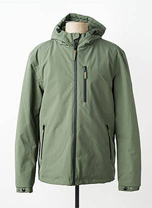 Parka manches longues a capuche vert DAYTONA homme