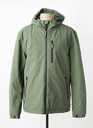 Parka finition intérieure doublée a capuche vert DAYTONA homme
