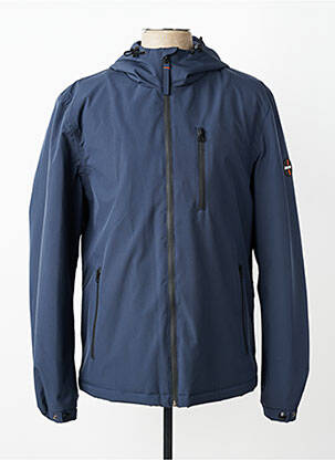 Parka finition intérieure doublée a capuche bleu DAYTONA homme