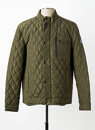 Blouson fermeture zippée sous rabat pressionné vert DAYTONA homme