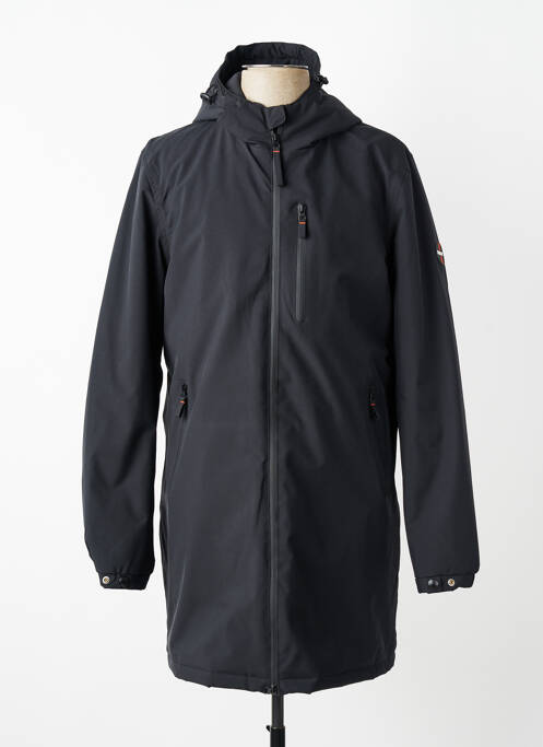 Parka manches longues a capuche noir DAYTONA homme