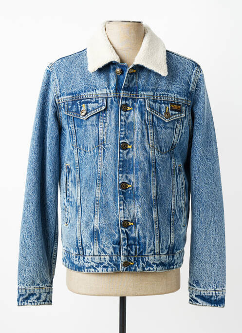 Veste casual fermeture boutonnée sur le devant bleu DAYTONA homme