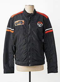Blouson col officier noir DAYTONA homme