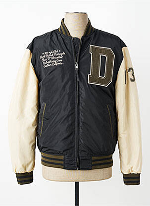Blouson col officier noir DAYTONA homme