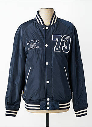 Blouson col officier bleu DAYTONA homme