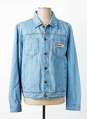 Veste casual coupe droite bleu DAYTONA homme