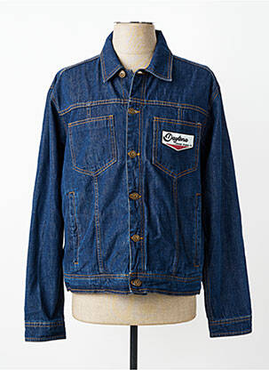 Veste casual fermeture boutonnée sur le devant bleu DAYTONA homme
