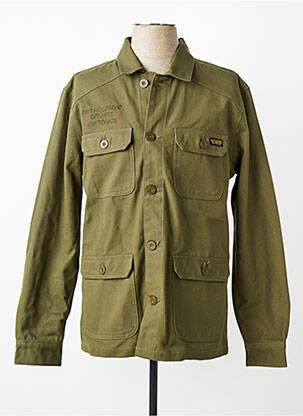 Veste casual fermeture boutonnée sur le devant vert DAYTONA homme