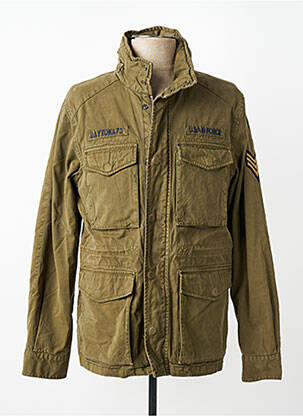 Veste casual coupe droite vert DAYTONA homme