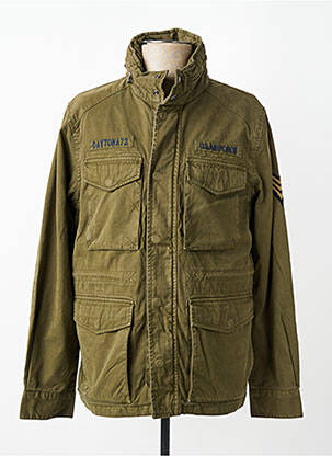 Veste casual coupe droite vert fonce DAYTONA homme