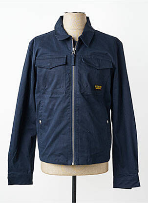 Veste casual poignets boutonnés avec fente bleu DAYTONA homme