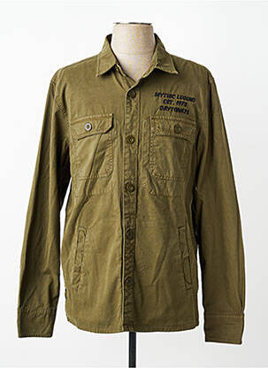 Veste casual fermeture boutonnée sur le devant vert DAYTONA homme