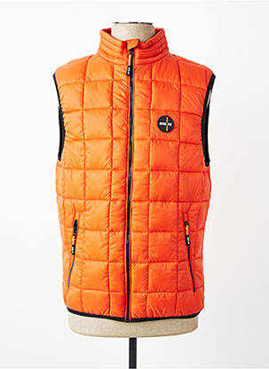 Doudoune poches sans capuche orange DAYTONA homme