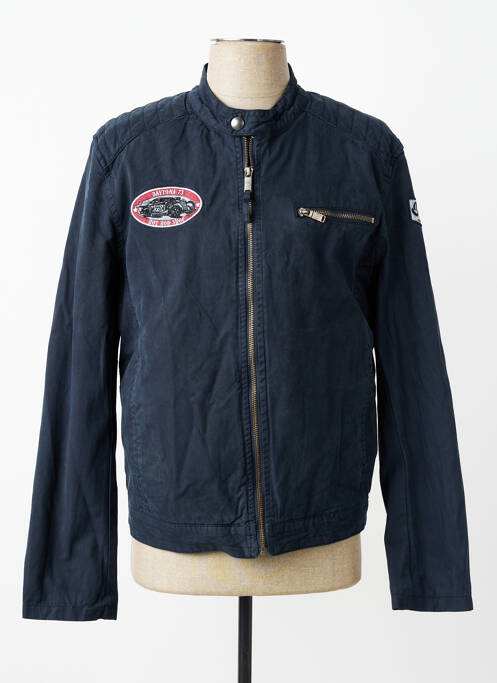 Veste casual poches bleu DAYTONA homme