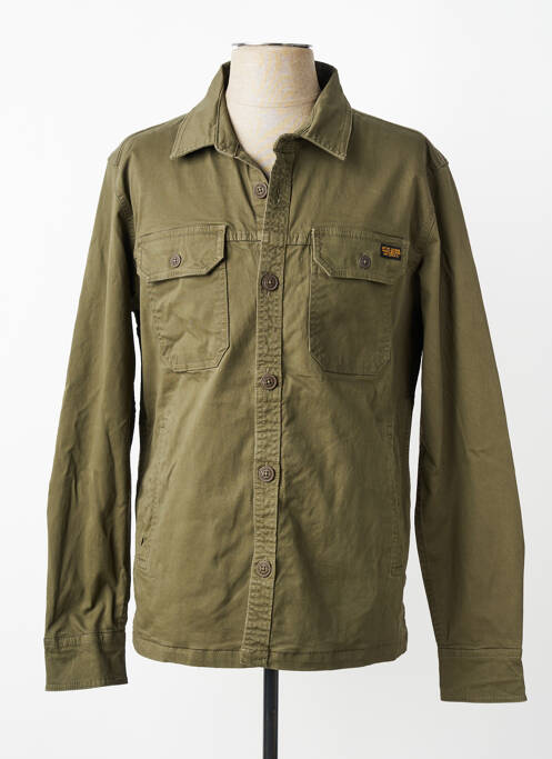 Veste casual fermeture boutonnée sur le devant vert DAYTONA homme