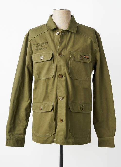 Veste casual fermeture boutonnée sur le devant vert DAYTONA homme