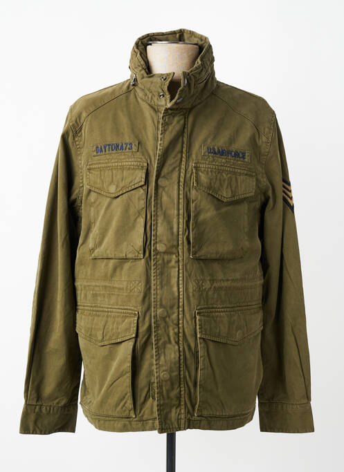 Veste casual coupe droite vert fonce DAYTONA homme