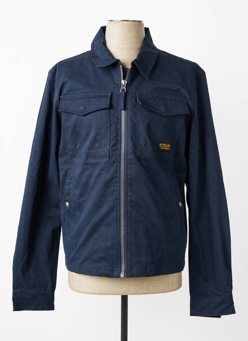 Veste casual poignets boutonnés avec fente bleu DAYTONA homme