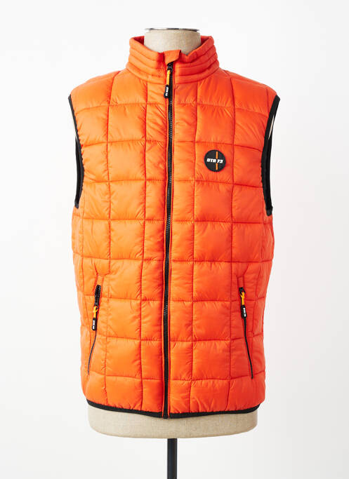 Doudoune poches sans capuche orange DAYTONA homme