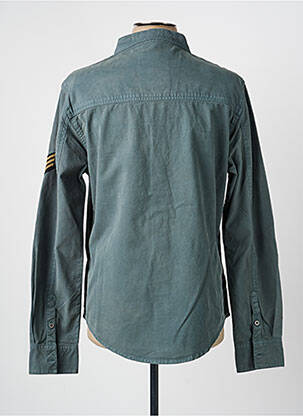 Chemise manches longues poches vert DAYTONA homme