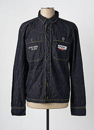 Chemise manches longues poches bleu DAYTONA homme
