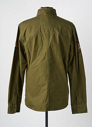 Chemise manches longues coupe cintrée vert DAYTONA homme