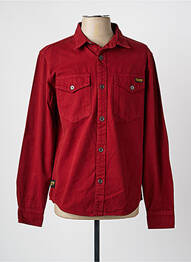 Chemise manches longues poches rouge DAYTONA homme