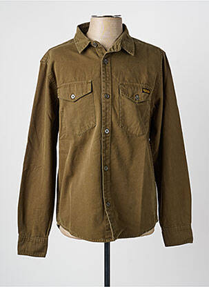 Chemise manches longues coupe cintrée vert DAYTONA homme