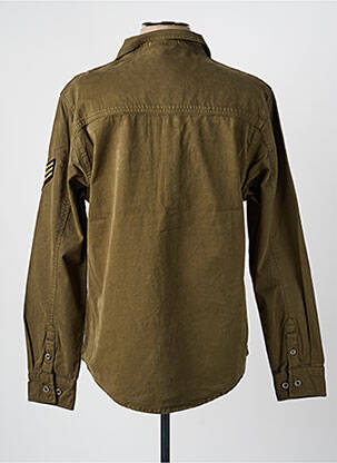 Chemise manches longues poches vert DAYTONA homme