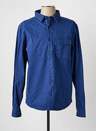 Chemise manches longues poches bleu DAYTONA homme