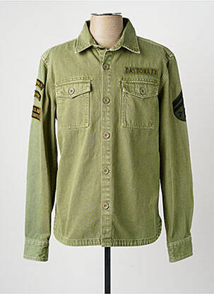 Veste casual fermeture boutonnée sur le devant vert DAYTONA homme