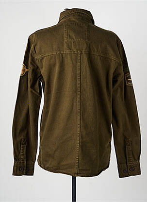 Veste casual fermeture boutonnée sur le devant vert DAYTONA homme