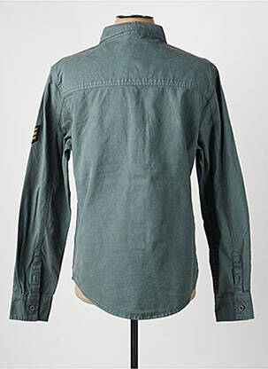Chemise manches longues coupe cintrée bleu DAYTONA homme