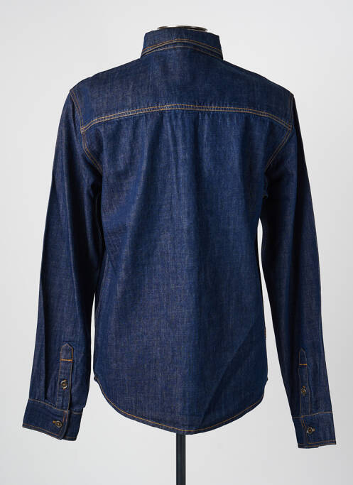 Chemise manches longues coupe cintrée bleu DAYTONA homme