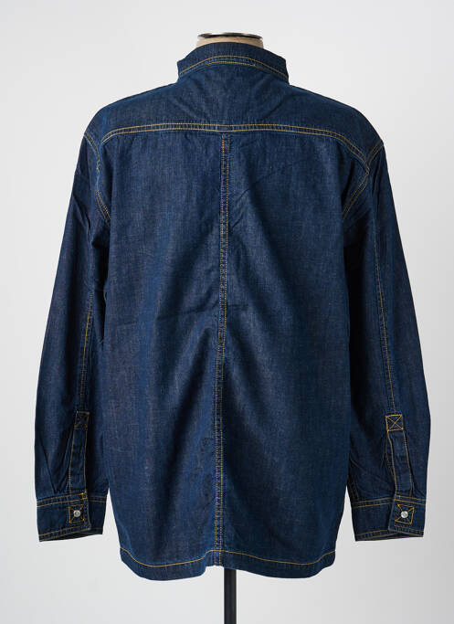 Chemise manches longues coupe droite bleu DAYTONA homme