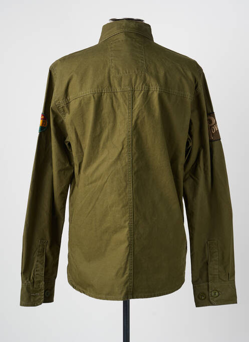 Chemise manches longues coupe cintrée vert DAYTONA homme