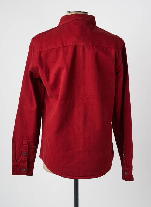 Chemise manches longues coupe cintrée rouge DAYTONA homme
