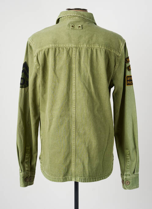 Veste casual fermeture boutonnée sur le devant vert DAYTONA homme