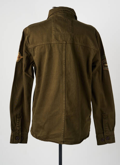 Veste casual fermeture boutonnée sur le devant vert DAYTONA homme