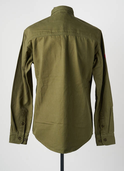 Chemise manches longues coupe cintrée vert MARINE NATIONALE homme