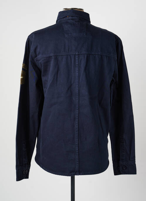 Chemise manches longues coupe cintrée bleu DAYTONA homme