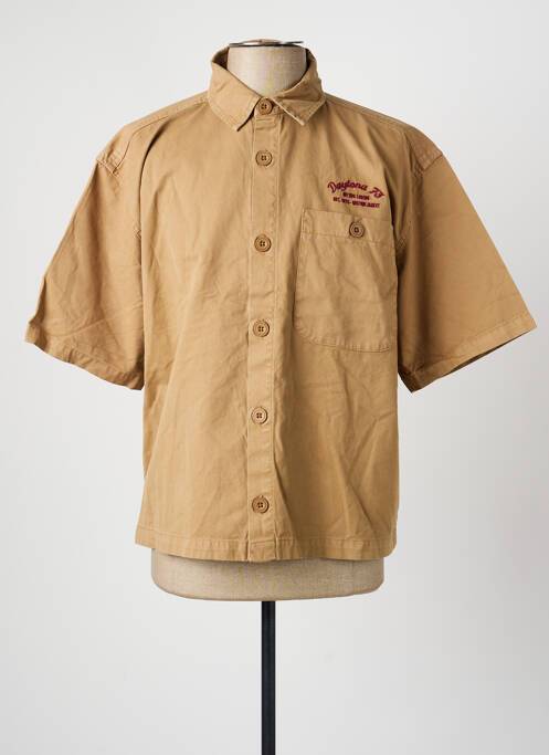 Chemise manches courtes poches beige DAYTONA homme