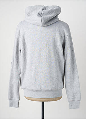 Veste casual finition intérieure fourrure synthétique gris DAYTONA homme