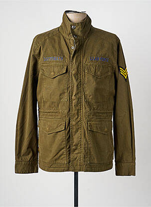 Veste casual poignets boutonnés avec fente vert DAYTONA homme