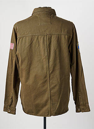 Veste casual fermeture boutonnée sur le devant vert DAYTONA homme